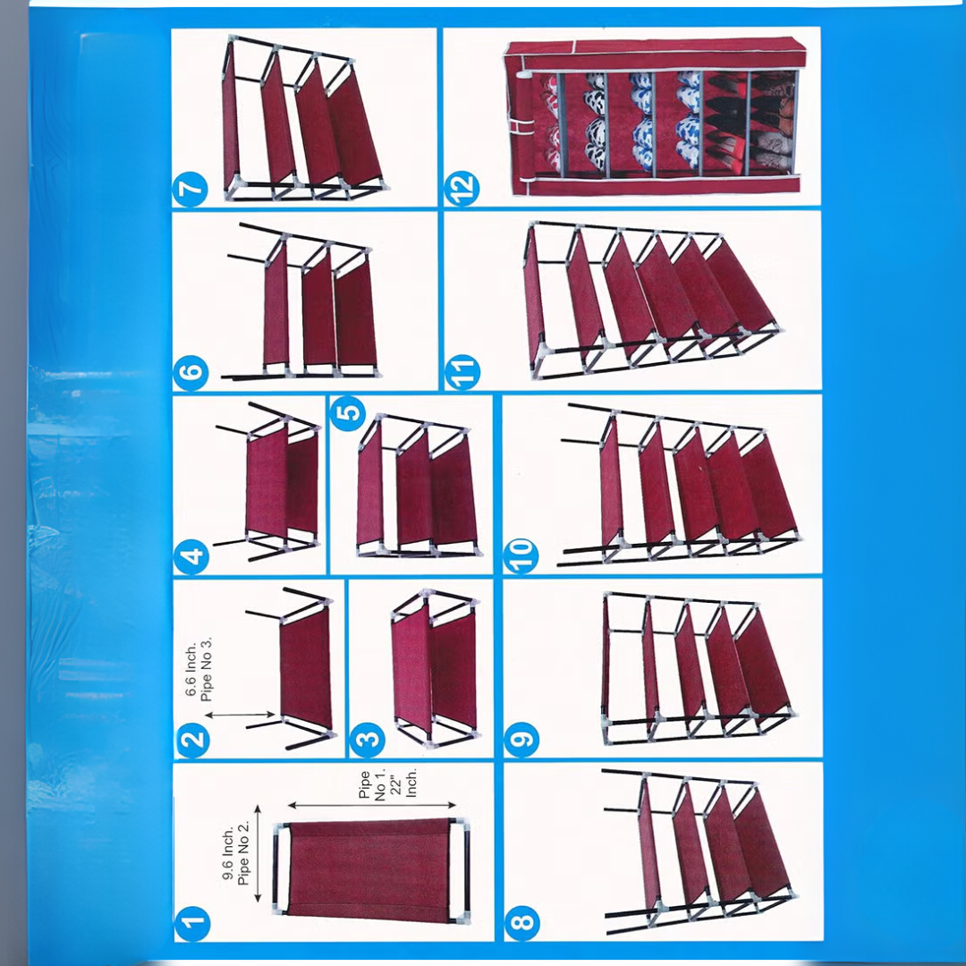 FLIPZON Premium 6-Tier Shoe Rack – Space-Saving, Durable &amp; Stylish Storage Solution