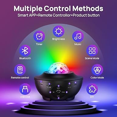 Galaxy Ocean Light Projector – Starry Night & Galaxy Home Decor